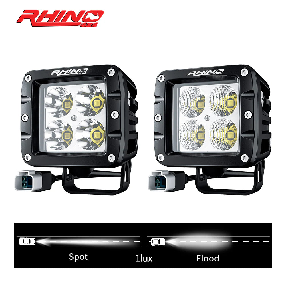 LED Light SPOT POD Pair 40 W Rhino 4x4