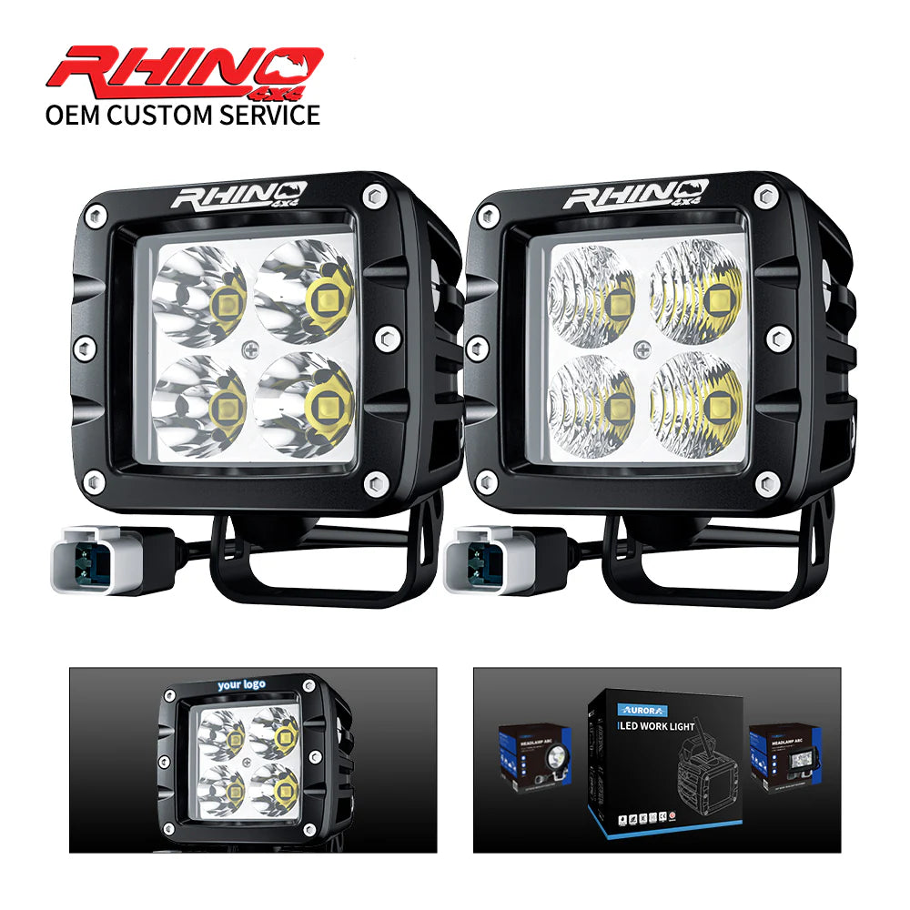 LED Light SPOT POD Pair 40 W Rhino 4x4